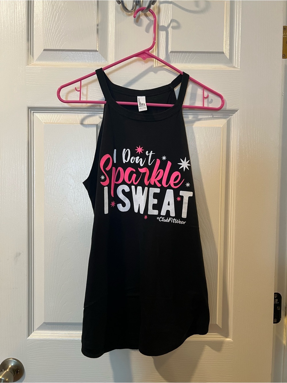 "I Don't Sparkle I Sweat" Women's Black Graphic Tank